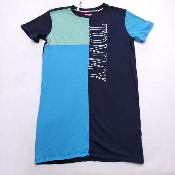 Tommy Jeans Casual Short Sleeve Pullover T Shirt Womens Size Medium M Blue - Picture 2 of 9